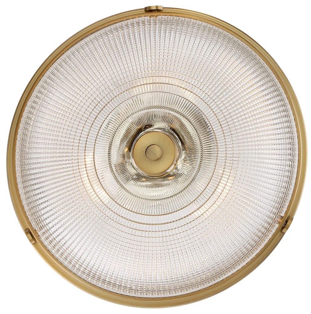 Lampadario Contemporaneo Mantle Vetro Ottone Anticato 2 Luci E27