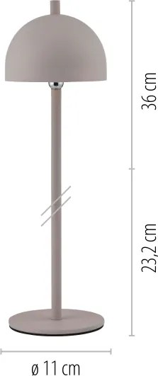 Schöner Wohnen 19244-39 - Lampada da tavolo LED dimmerabile BELLIS LED/2,5W/5V IP54 grigia