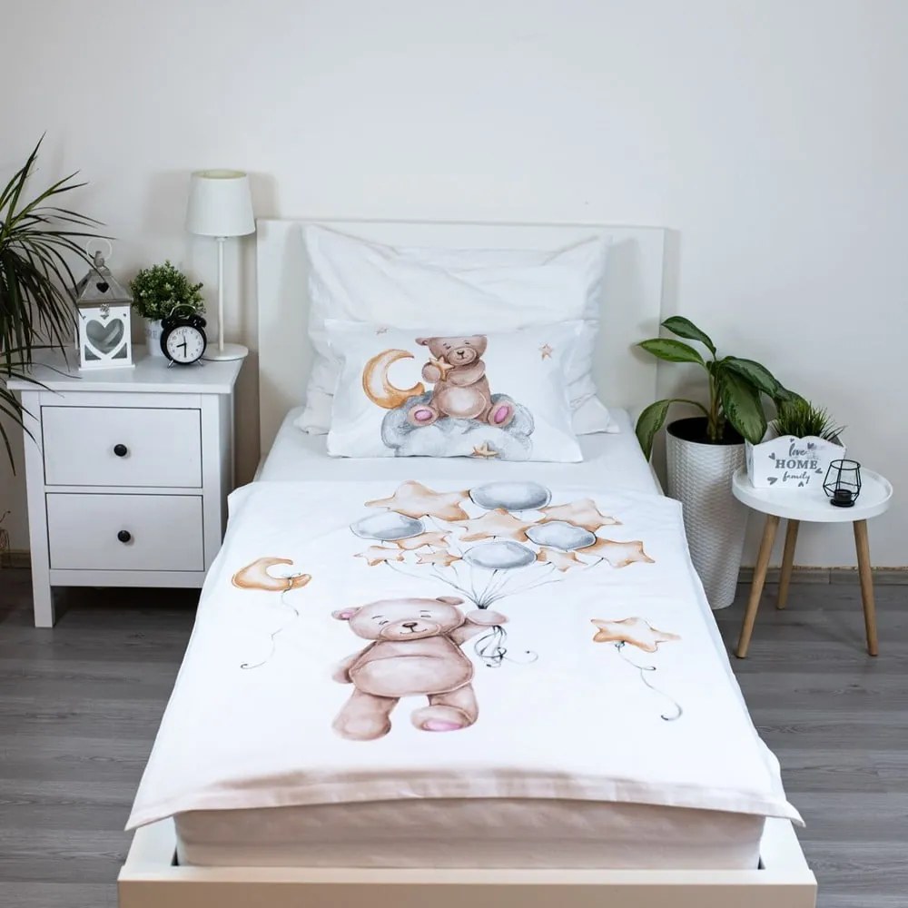 Biancheria da letto per bambini in cotone per culla 100x135 cm Medvídek "Cute" – Jerry Fabrics
