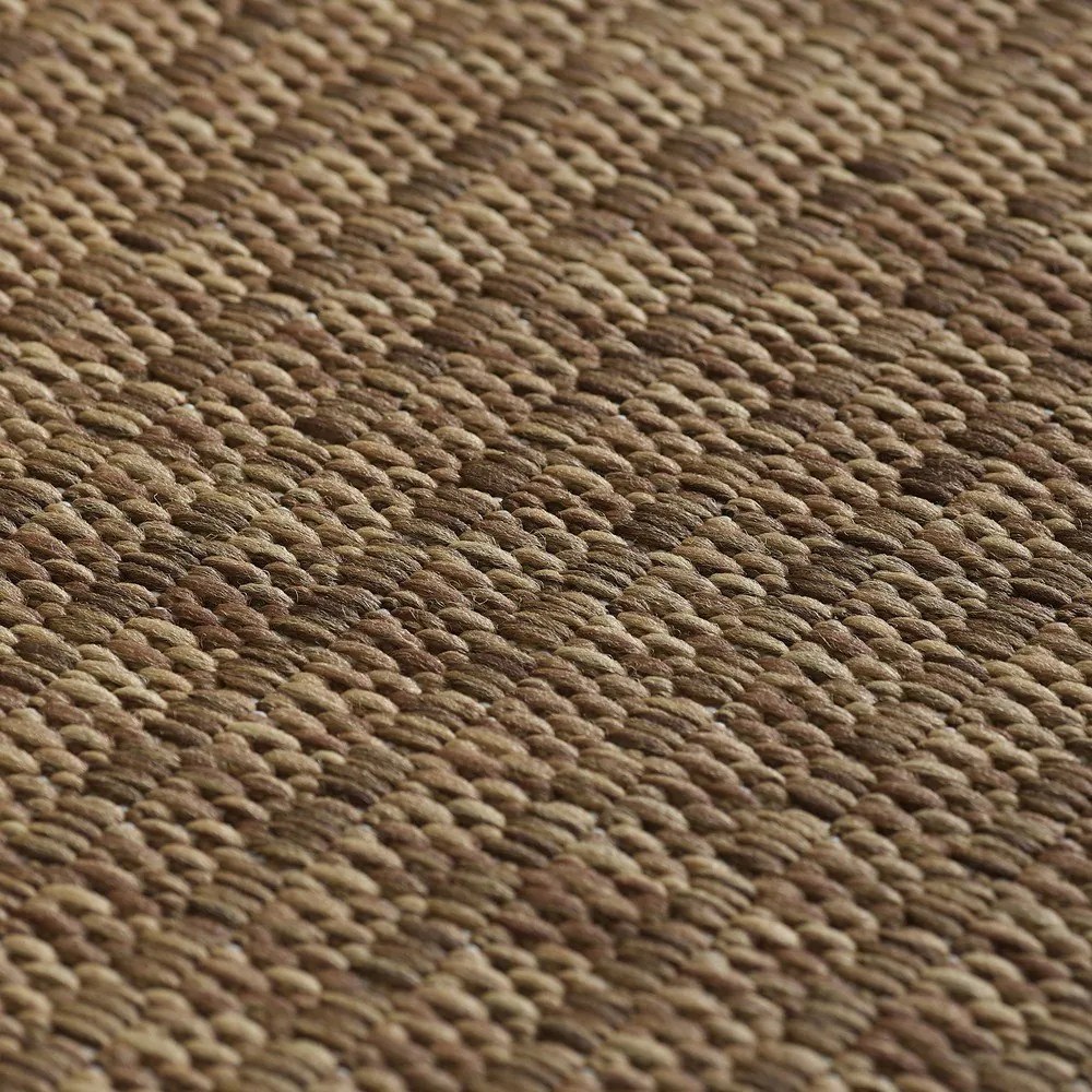 Tappeto da interno/esterno rotondo di colore naturale ø 120 cm Giza 1410 – Ayyildiz Carpets