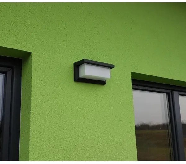 Applique LED da esterno con sensore LED/12W/230V IP54 nero