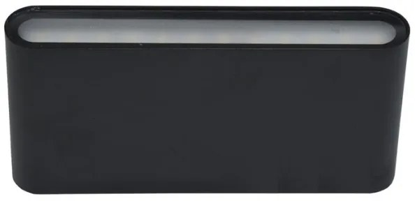 Ecolite ZFP12-CR - Applique a LED da esterno BRICK 2xLED/6W/230V IP65 nero