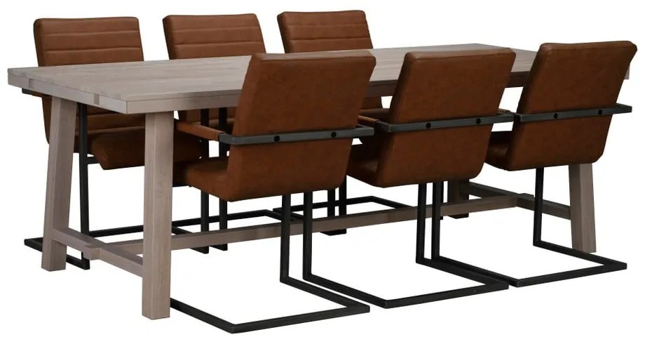 Tavolo da pranzo in rovere laccato opaco , 220 x 95 cm Brooklyn - Rowico