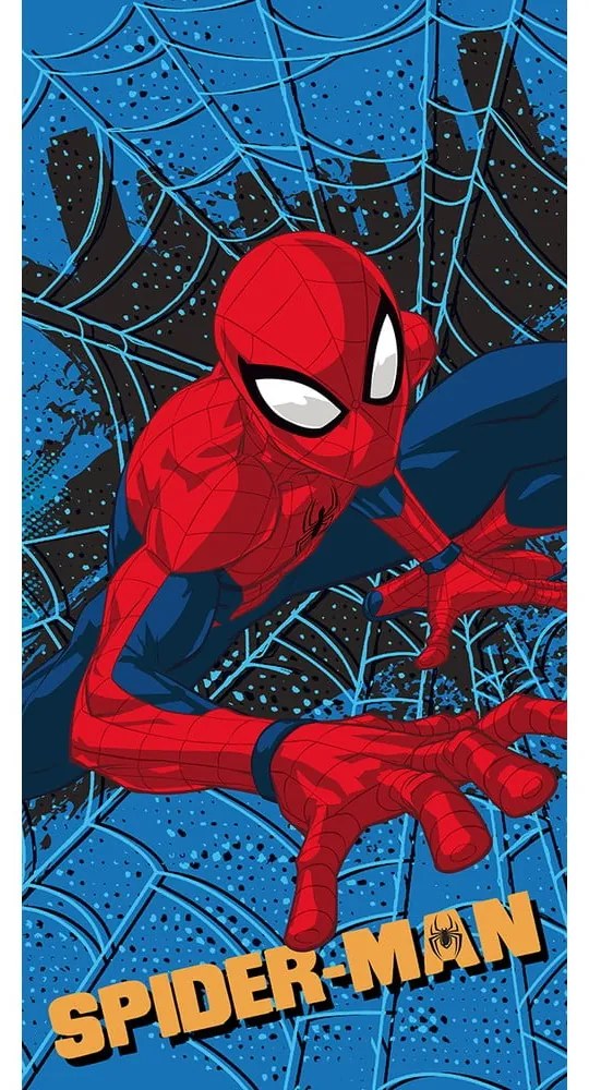 Asciugamano per bambini rosso/blu in microfibra 70x140 cm Spider-man – Jerry Fabrics