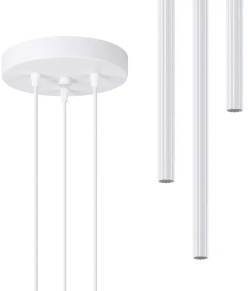 Sollux SL.1340 - Lampadario a sospensione con filo ARCHE 3xG9/8W/230V bianco