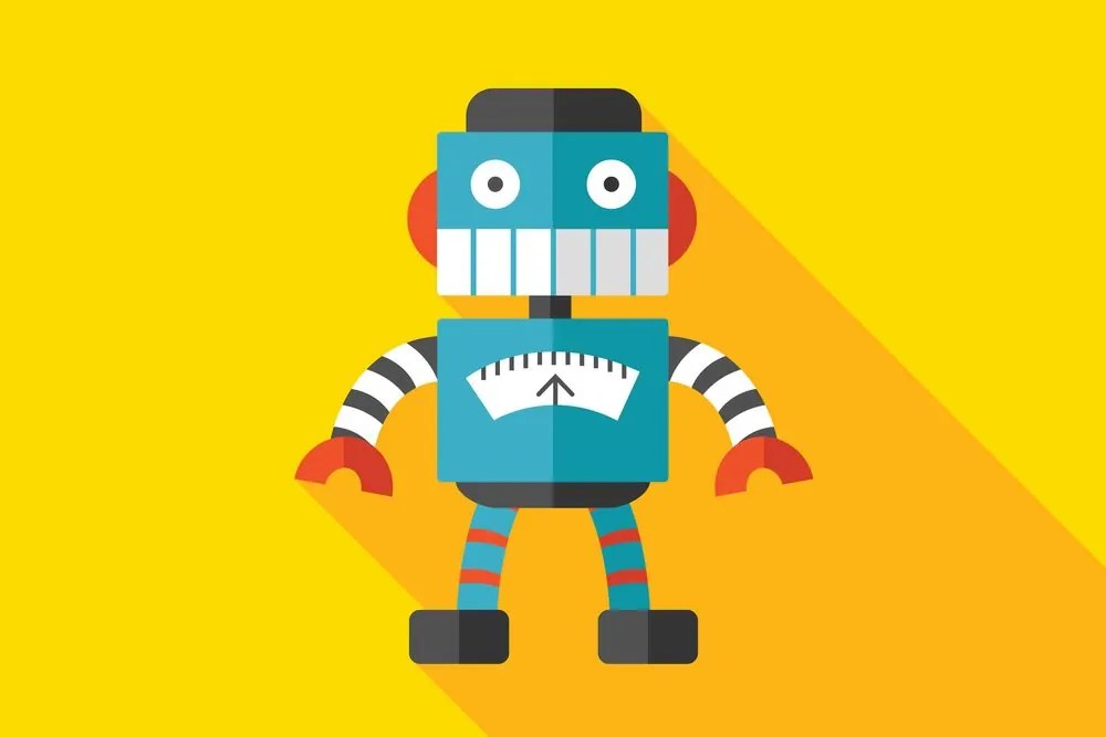 Stampa su tela – Robot allegro