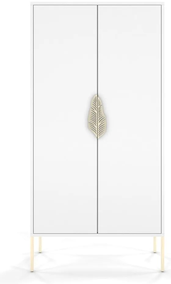 Armadio bianco 80x160 cm Merlin - Skandica