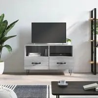 Mobile Porta TV Grigio Sonoma 80x36x50 cm in Legno Multistrato 828970