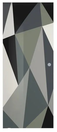 Anta per porta scorrevole Carpet 3 in vetro multicolore L 88 x H 215 cm sp.8 mm sinistra