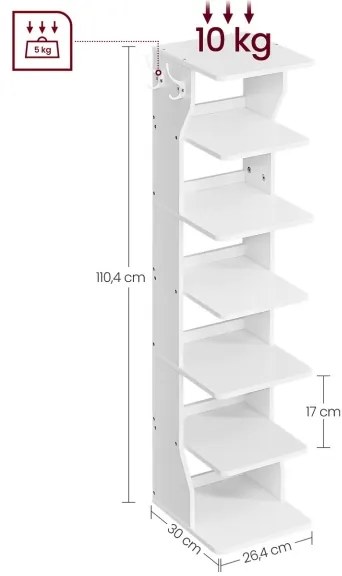 Scarpiera BOTARO bianca