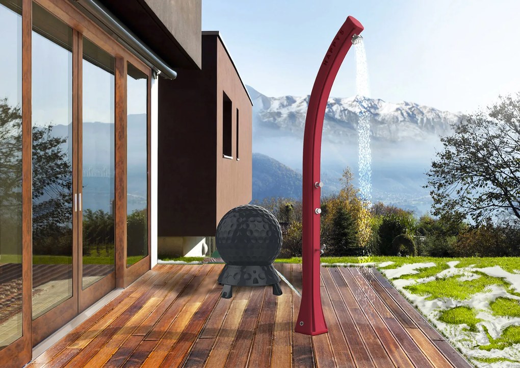 Collettore Solare da Esterno Giardino 40L per Docce Lavandini Arkema Hot Ball Grigio Antracite...