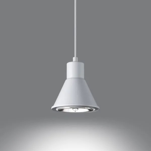 Sollux SL.0987 - Lampadario su filo TAZILA 1xES111/60W/230V bianco