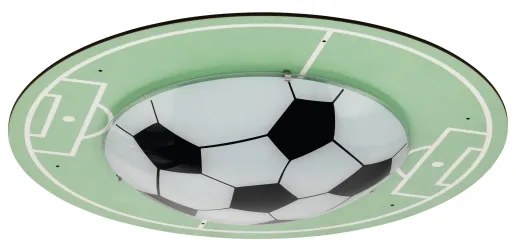 Eglo - Vetro di ricambio per plafoniera TABARA E27 diametro 25 cm pallone da calcio