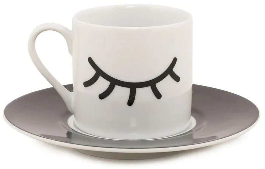Set di 2 tazze e piattini Eyes, 90 ml - Kütahya Porselen