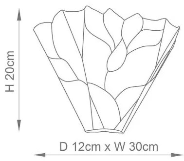 Endon 63964 - Applique Tiffany BOTANICA 1xE14/40W/230V