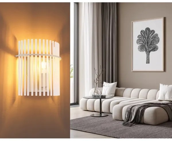 Globo 15698WB - Lampada da parete GORLEY 1xE27/60W/230V