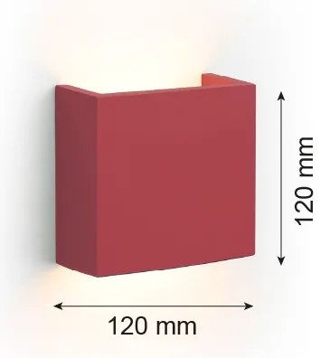 Argon 8361 - Applique a LED GENT LED/3,6W/230V 3000K rosso