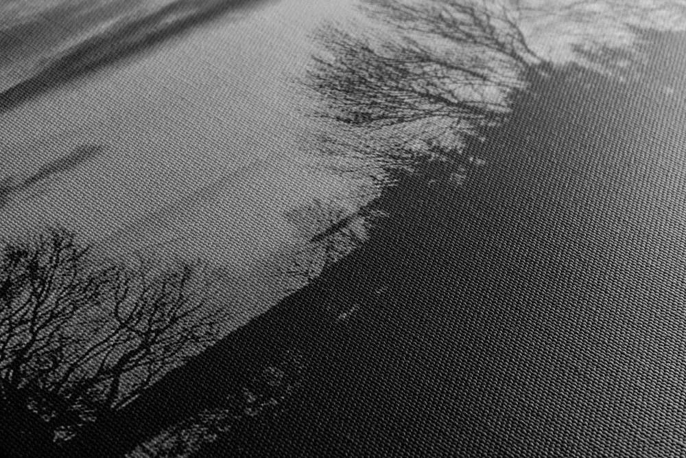 Stampa su tela – Splendido tramonto in bianco e nero