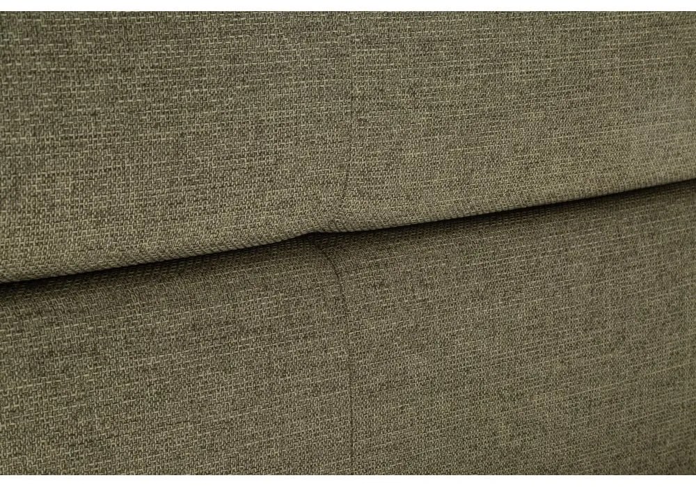 Letto matrimoniale imbottito verde con contenitore con rete inclusa 160x200 cm Lotte – Meise Möbel