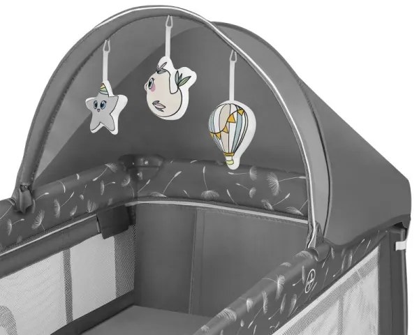 Lionelo - Culla da viaggio SVEN PLUS grigio