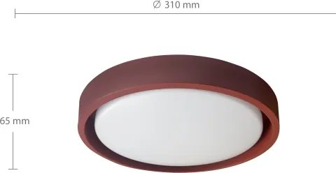 Brilagi - Plafoniera LED MATTEO LED/24W/230V Ø 31 cm rossa