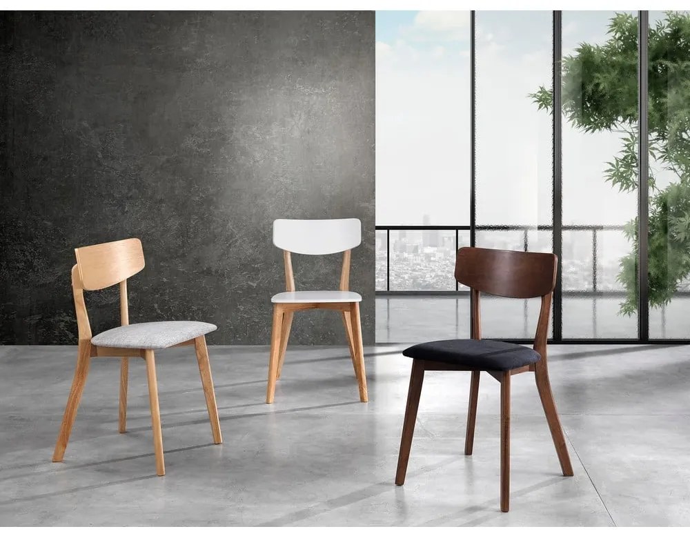 Sedie da pranzo in legno di noce Varm - Tomasucci