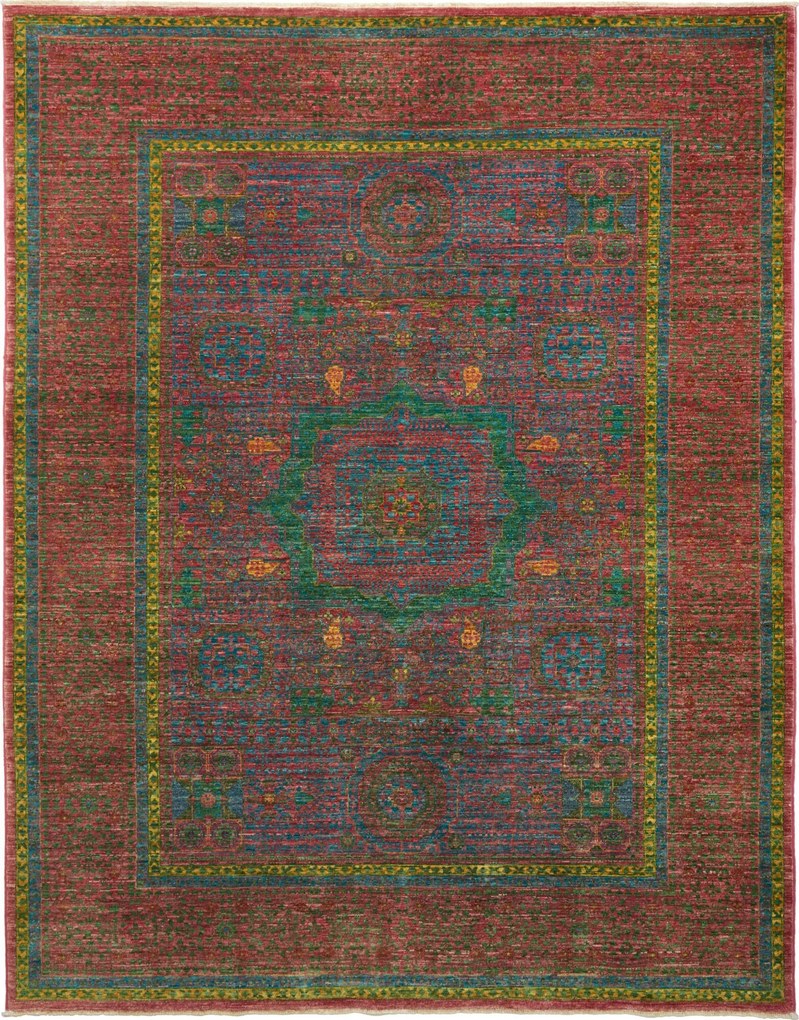Mamluk Tappeto orientale 230 x 180 Viola (Pakistan) Annodato A Mano