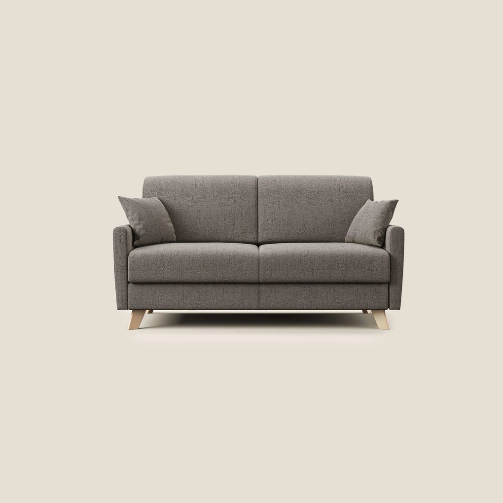 Edgar divano letto matrimoniale in tessuto felis impermeabile T03 talpa