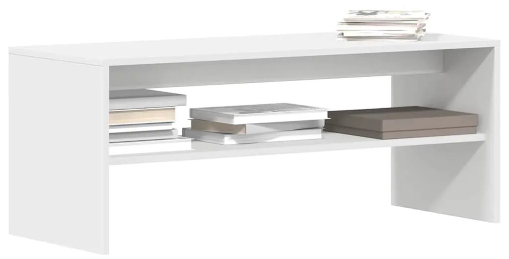 Mobile Porta Tv Bianco 100x40x40 Cm İn Legno Multistrato /