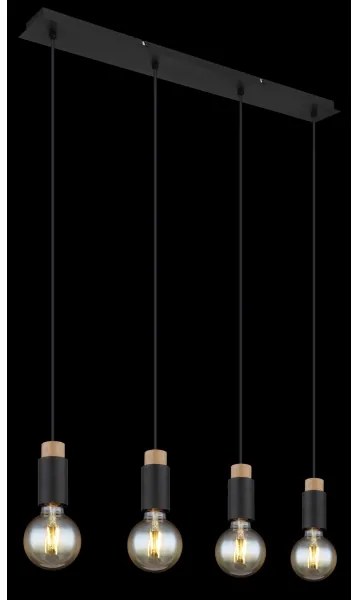 Globo 54045-4H - Lampadario a sospensione con filo MATTI 4xE27/40W/230V