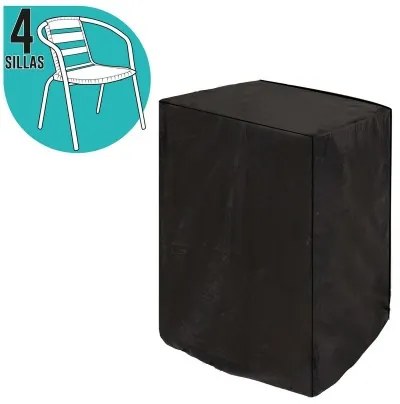 Custodia per Sedia Per le sedie Nero PVC 66 x 66 x 109 cm