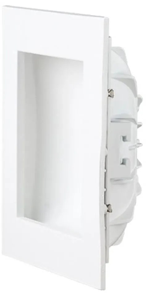 Faro LED da incasso Quadrato Luce INDIRETTA 8W Foro 92x92mm Colore Bianco Naturale 4.000K