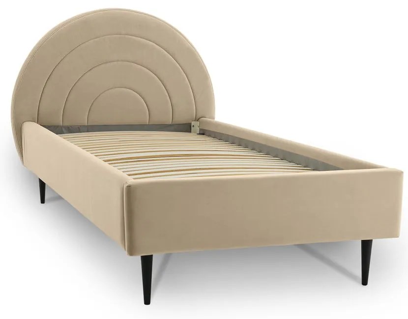 Letto per bambini beige con contenitore 90x200 cm Rainbow - Scandic