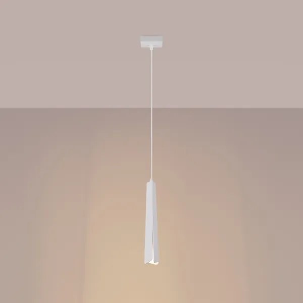 Sollux SL.1397 - Lampadario a sospensione con filo PRYSM 1xG9/8W/230V bianco