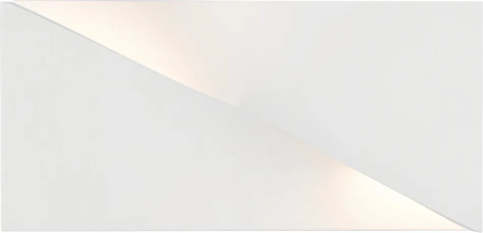 Applique da Parete 2xG9 a Clessidra in Gesso Pitturabile