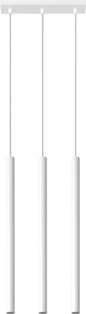 Lampadario a Sospensione 3xG9 PASTELO 3 in Acciaio