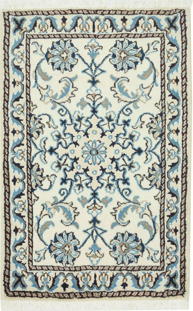 Nain Tappeto persiano 90 x 60 Beige (Iran) Annodato A Mano