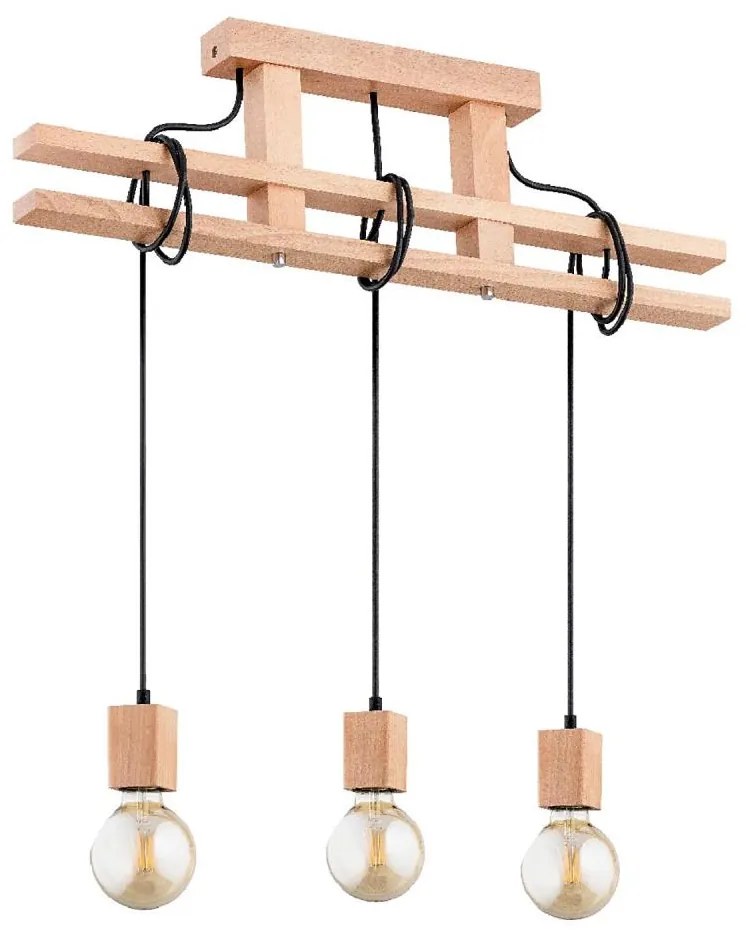 Lampadario a sospensione con filo MAXXY 3xE27/15W/230V beige