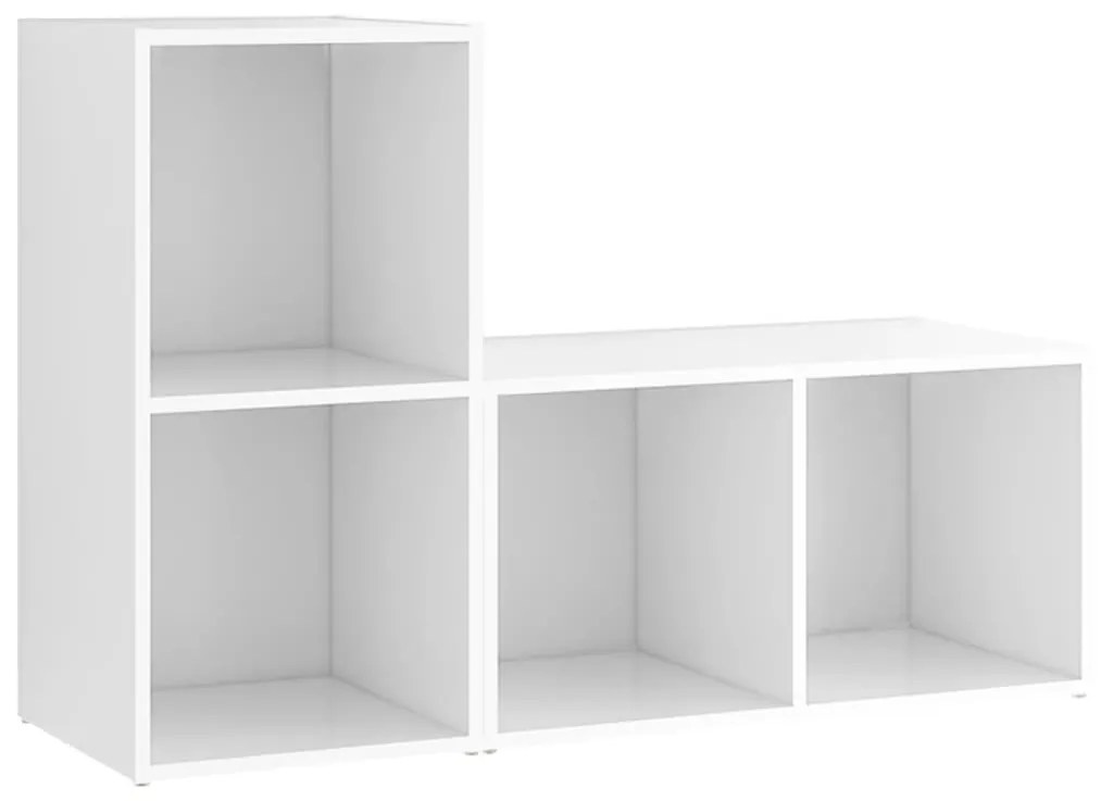Mobili tv 2 pz bianchi 72x35x36,5 cm in truciolato