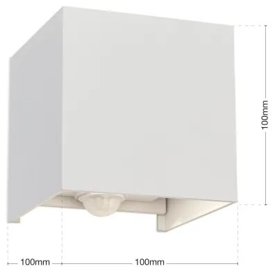 Orion AL 11-1314 - Lampada LED esterna con sensore CUBE-S LED/13W/230V IP54 bian
