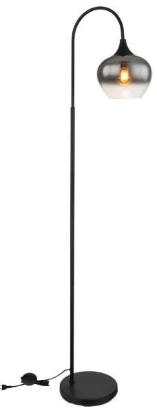 Globo 15548S - Lampada con piedistallo MAXY 1xE27/40W/230V nero/fumé