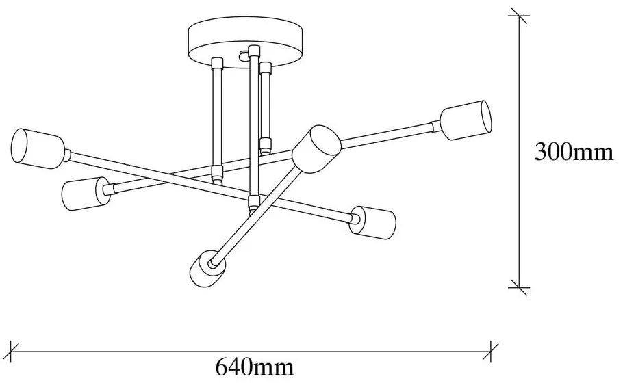Lampada a sospensione in colore bronzo Flower - Opviq lights