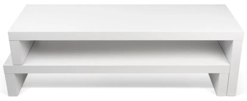 Tavolo TV Bianco Variabile Noce Cliff - TemaHome