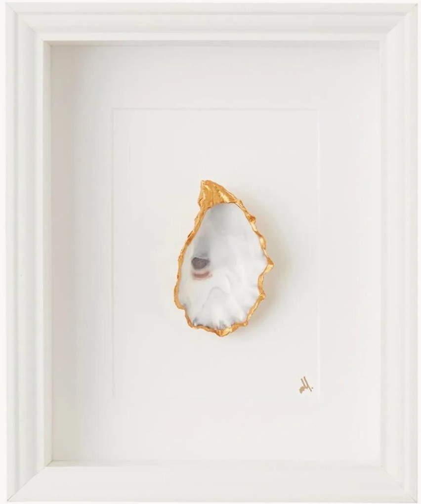 Decorazione da parete con conchiglia dorata Aoife