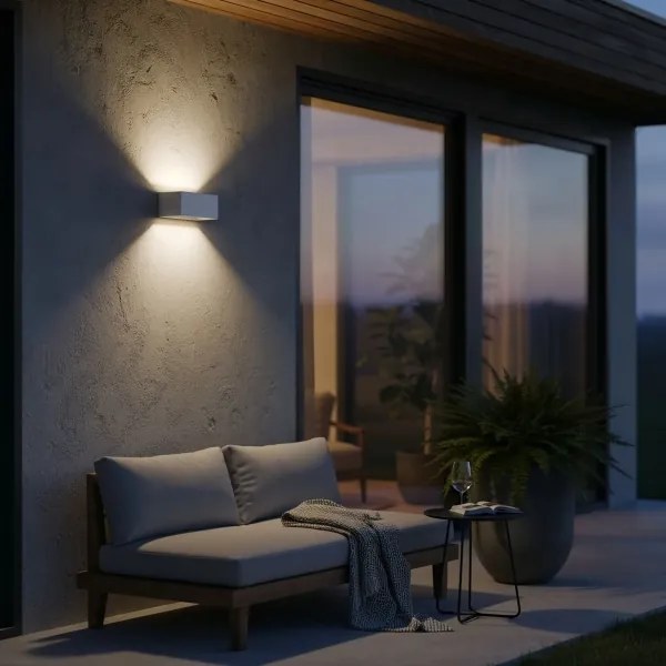 Ideal Lux - Applique a LED da esterno ATOM LED/25W/230V IP54 bianco