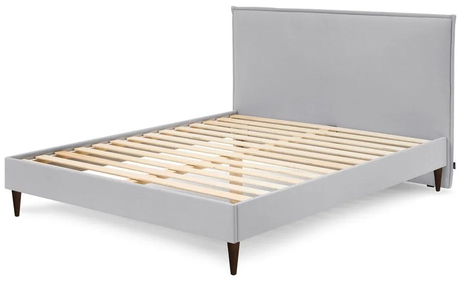 Letto matrimoniale imbottito grigio chiaro con griglia 180x200 cm Sary - Bobochic Paris