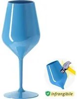 Calice vino in tritan 470 ml blu