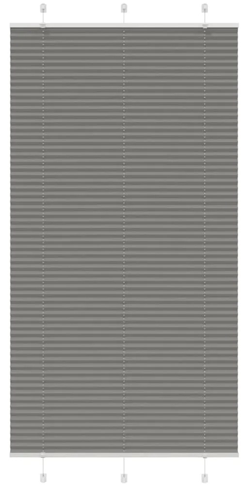 Tenda Plissettata Antracite 110x200cm Larghezza Tessuto 109,4cm /