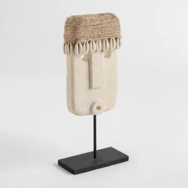 Statua in pietra arenaria Gita Beige Crema - Sklum