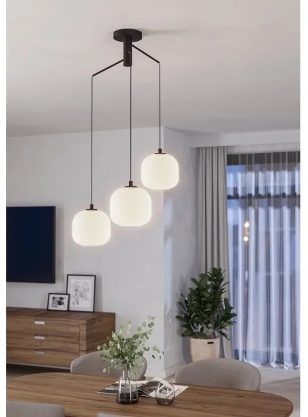 Eglo 99368 - Lampadario a sospensione con filo MANTUNALLE 3xE27/40W/230V